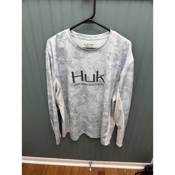 HUK Performance Fishing Long Sleeve Shirt XL Mens Lot Of 4 Camo - Picture 9 of 16